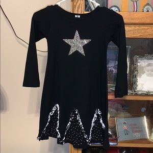 Black star dress
